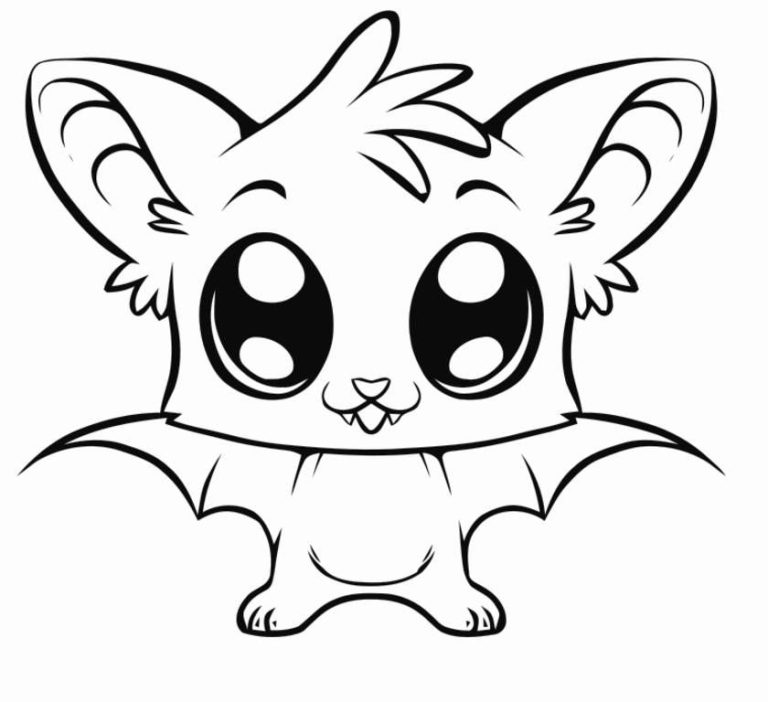 Easy Animal Cute Coloring Pages
