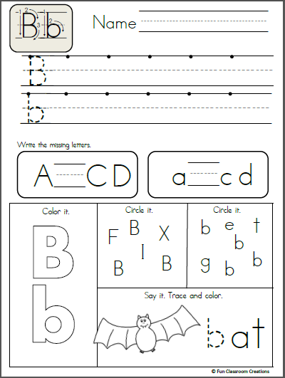 Letter Handwriting Worksheets For Kindergarten Pdf