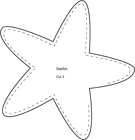 Star Fish Colouring For Kids
