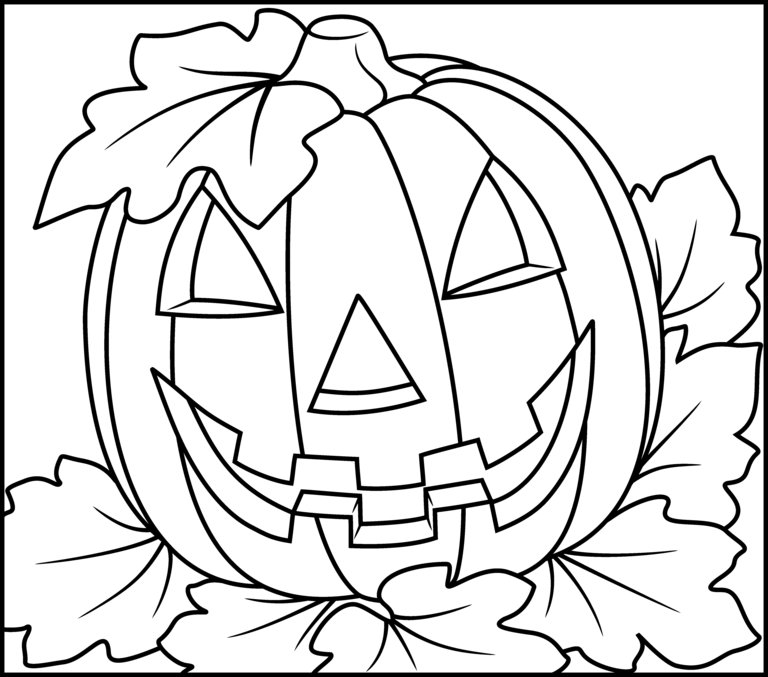 Printable Halloween Pumpkin Colouring Pages