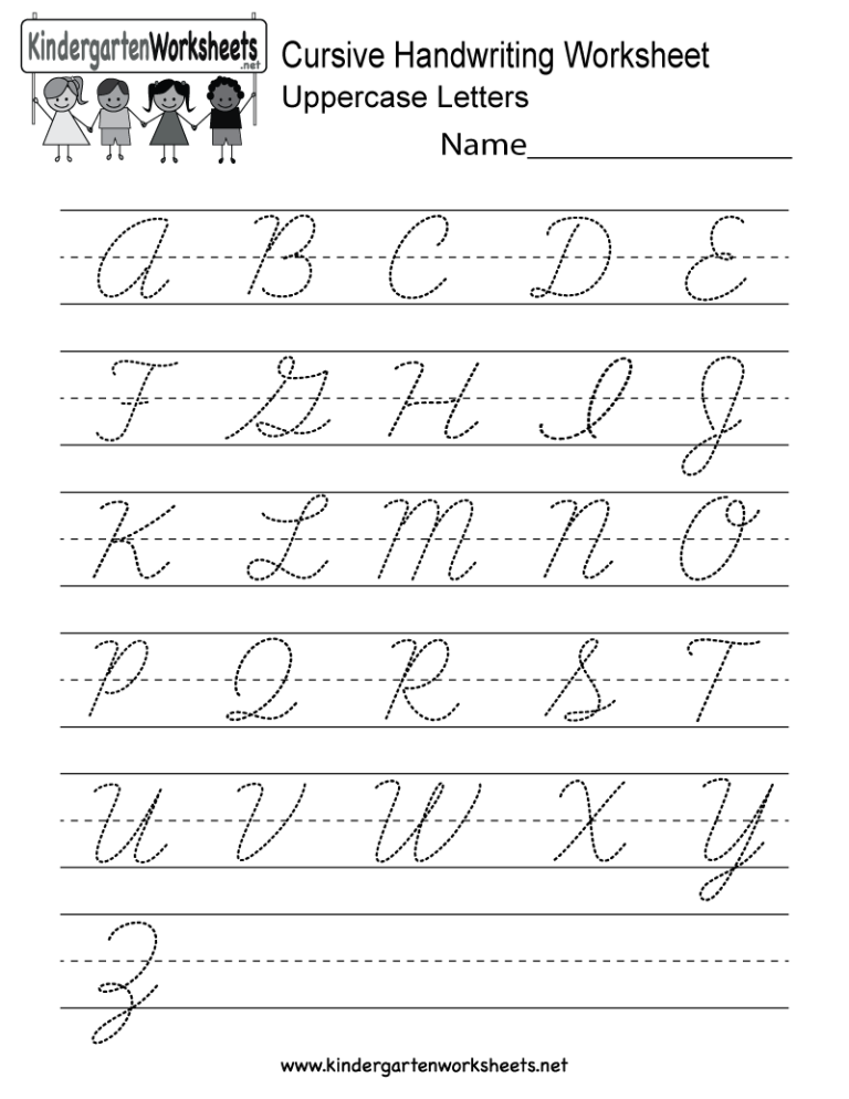 Tracing Cursive Letters A-z
