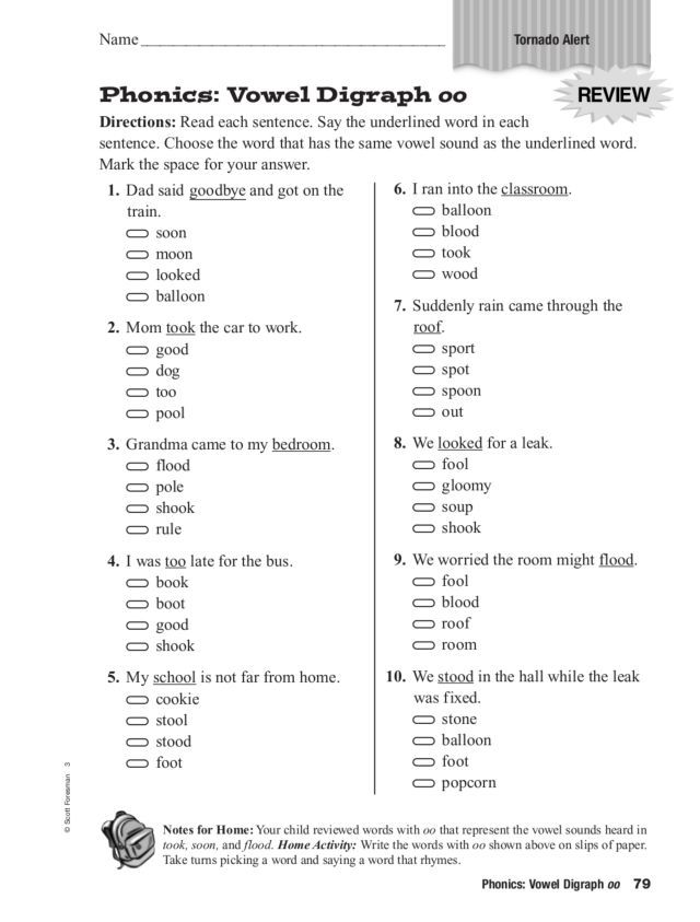 Third Grade 3rd Grade Phonics Worksheets
