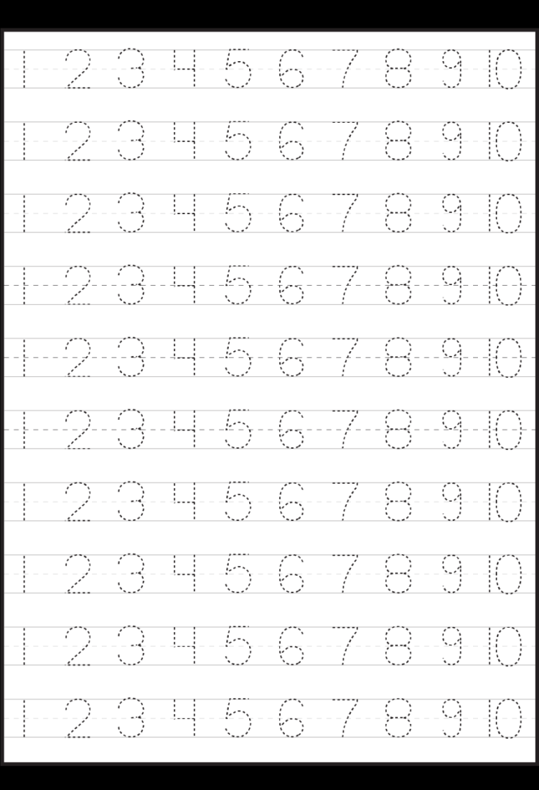 Tracing Letters And Numbers Free Printable