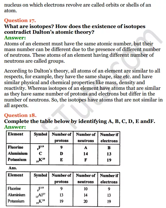 Chapter 4 Atomic Structure Worksheet Answer Key
