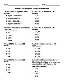 4th Grade Common Core Math Worksheets Pdf Answer Key