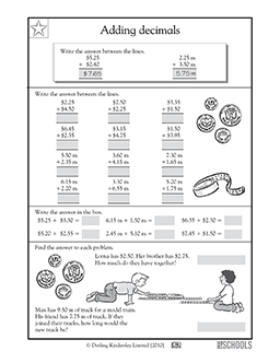 Fifth Grade Free Printable 5th Grade Math Worksheets With Answer Key