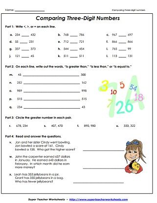 Place Value Worksheets 3th Grade Pdf