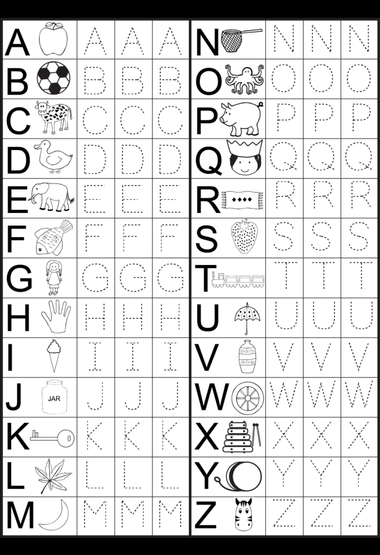 Alphabet Preschool Worksheets Tracing Pre K Worksheets