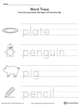 Early Childhood Preschool English Worksheets For Kids