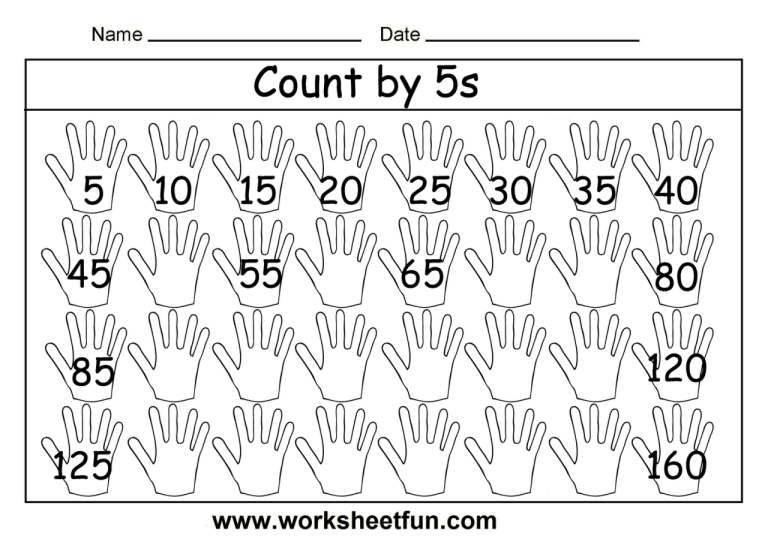 Free Printable Counting First Grade Math Worksheets