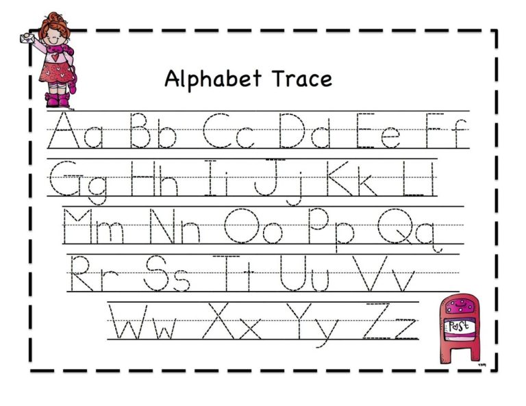 Preschool Tracing Lines Worksheets For 4 Year Olds