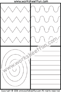 Tracing Zigzag Lines Worksheets For Preschool