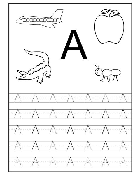 Alphabet Free Printable Preschool Worksheets Tracing Letters