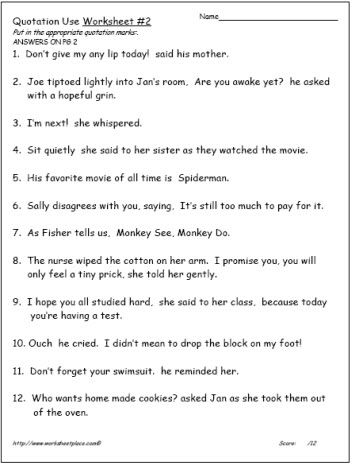 2nd Grade Punctuation Worksheets For Grade 2 With Answers Pdf