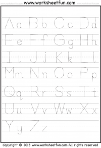 Downloadable Kindergarten Letter Tracing Worksheets Pdf