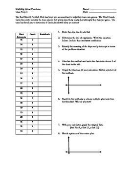 Line Of Best Fit Linear Regression Worksheet