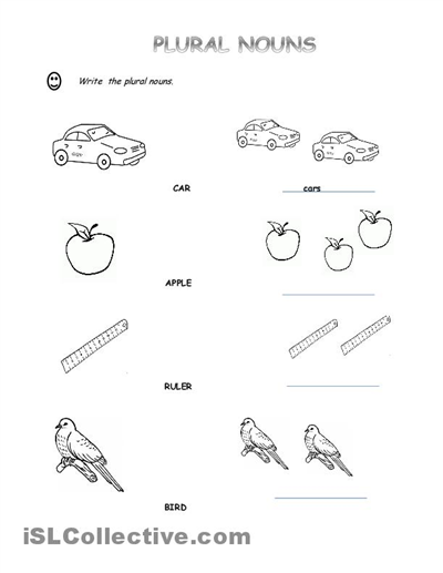 Singular And Plural Worksheets For Kindergarten