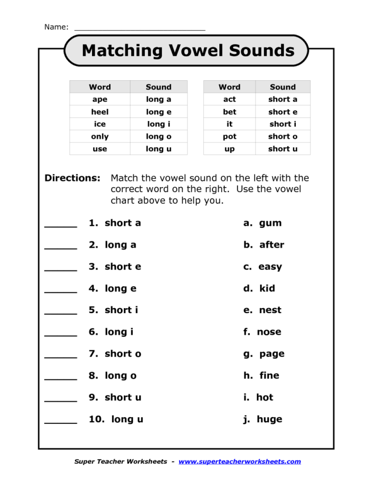 Long E Worksheets Grade 1