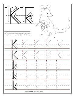 Free Printable Preschool Worksheets Tracing Letters K