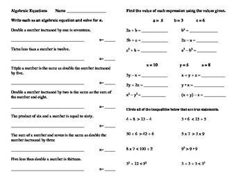 Solving Formulas For A Specific Variable Worksheet