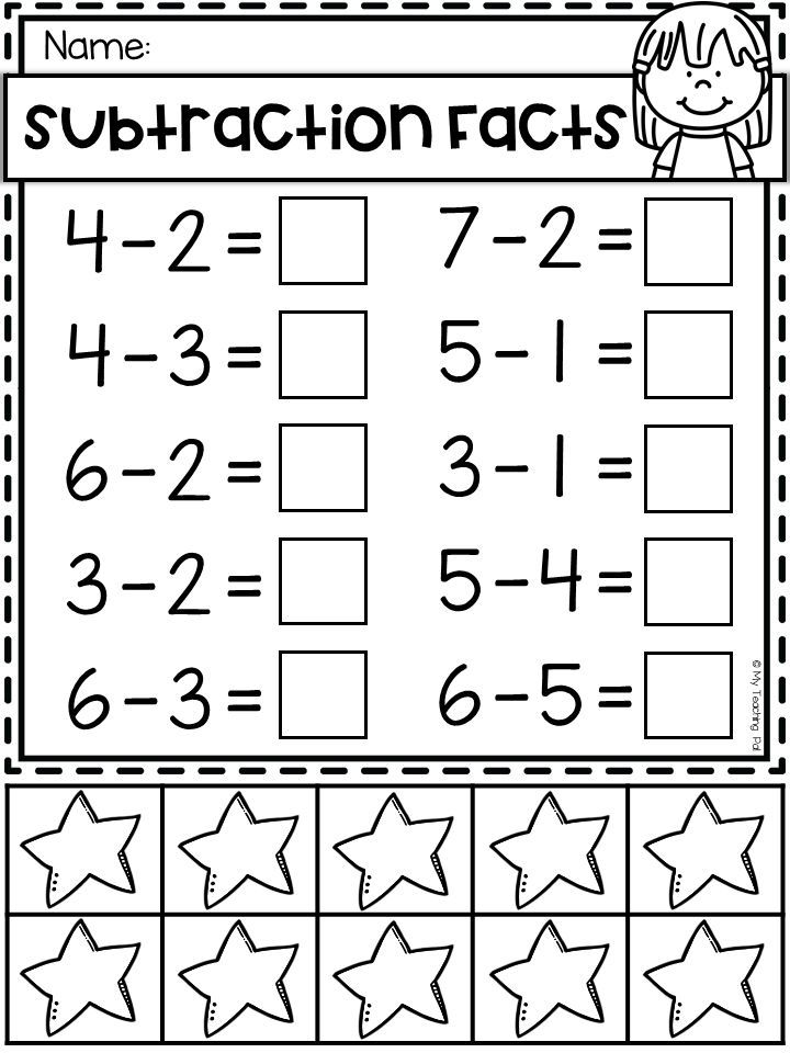 Subtraction Free Printable Math Addition Worksheets For Kindergarten