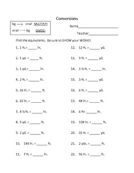 Metric Conversion Worksheet With Answers Pdf