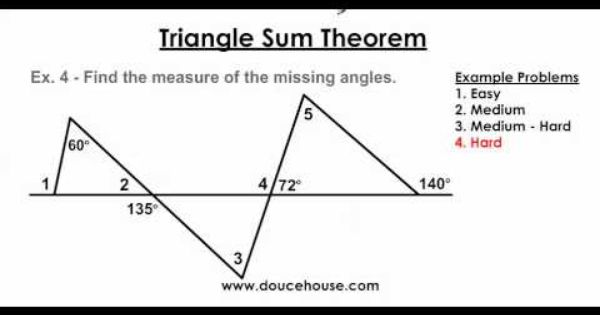 Triangle Sum Theorem Worksheet