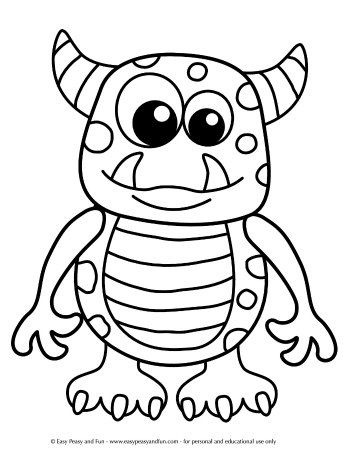 Easy Coloring Pages Halloween