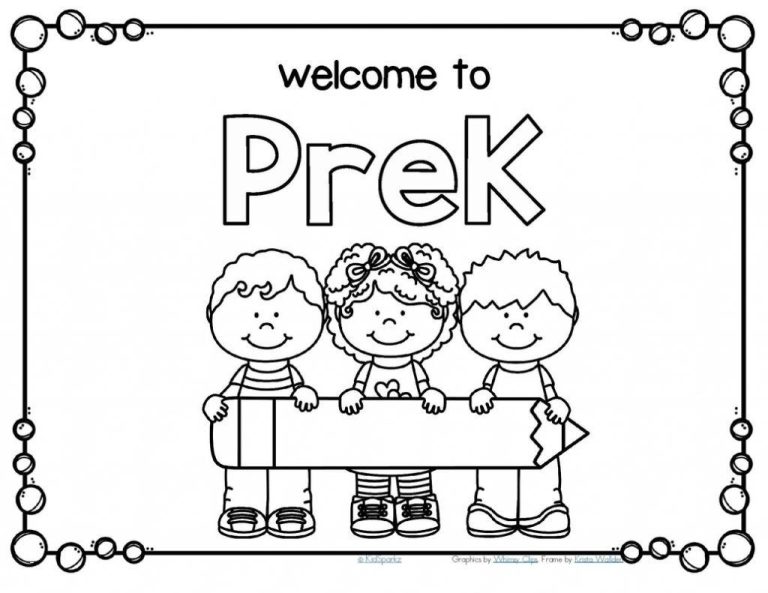 Pre K Coloring Pages