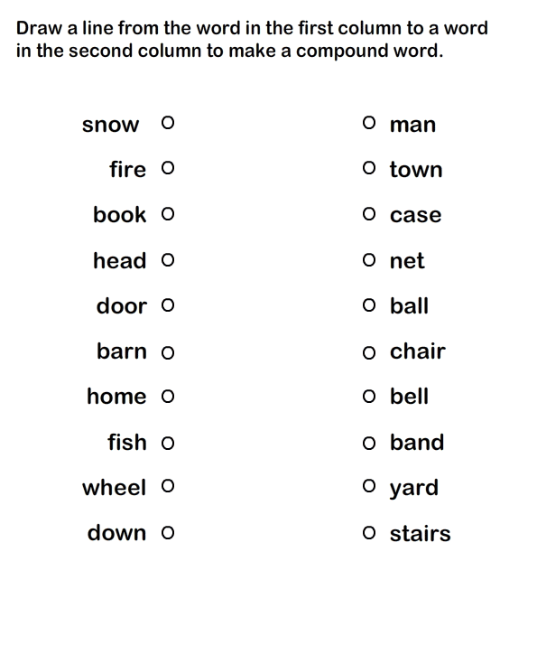 Compound Words Worksheet