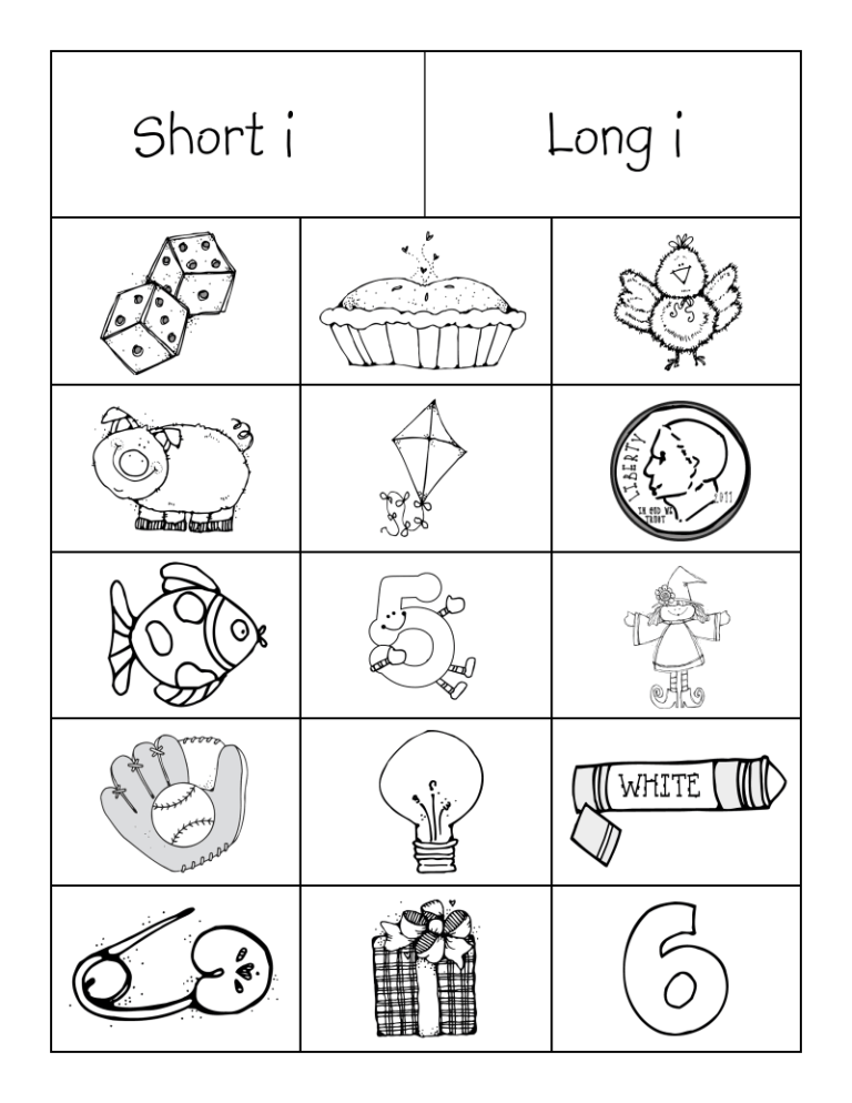 Long Vowel Worksheets Pdf