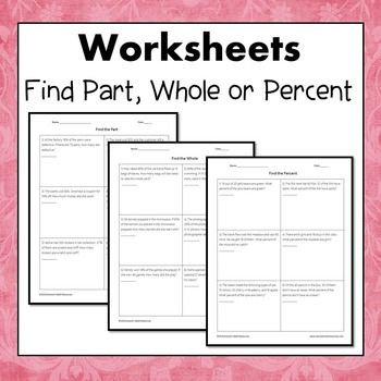 6th Grade Percent Word Problems Worksheet