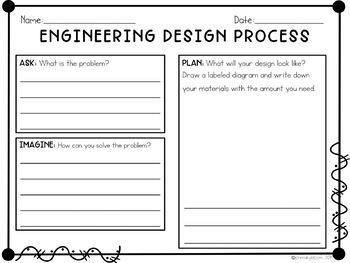 Engineering Design Process Worksheet 2nd Grade