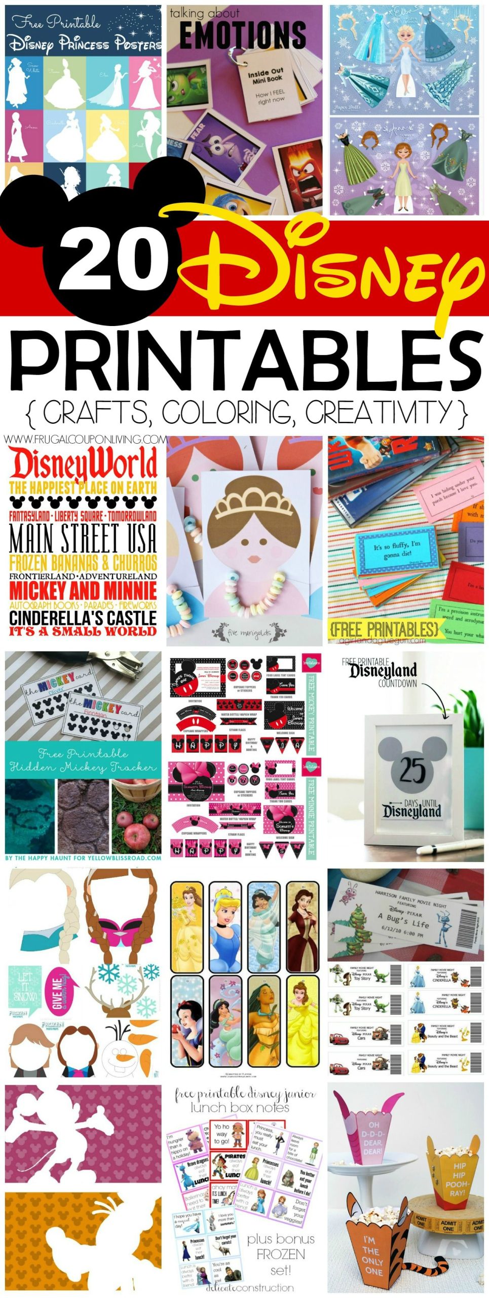 Free Disney Printables