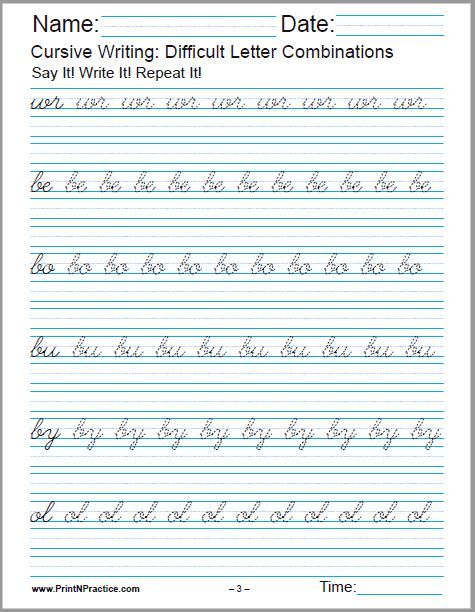 2nd Grade Cursive Writing Sentences Worksheets Pdf