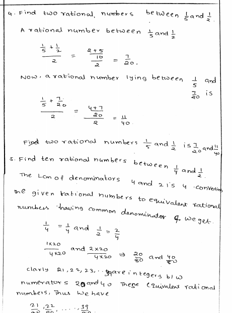 Rational Numbers Class 8 Worksheet Cbse