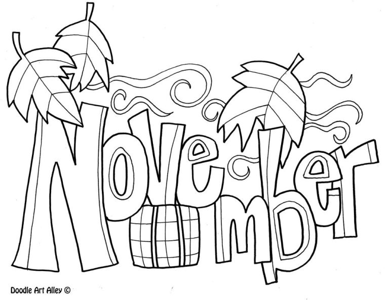 November Coloring Pages