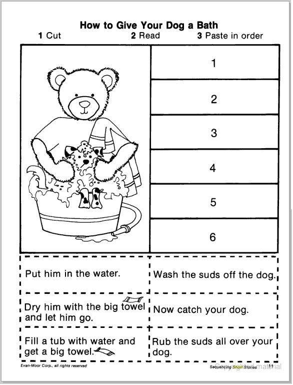 Grade 4 Sequencing Events In A Story Worksheets