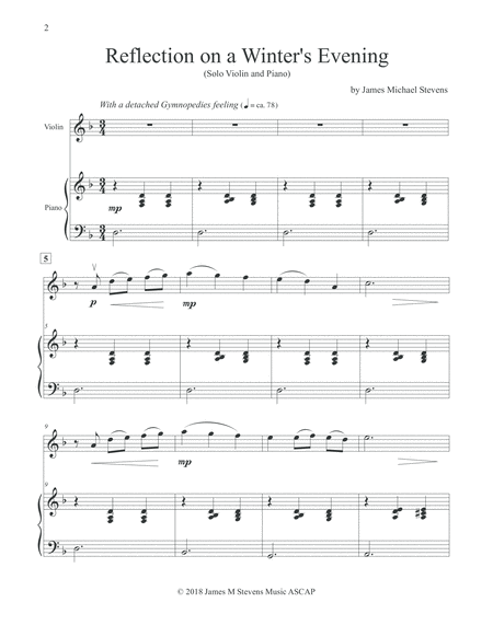 Reflection Sheet Music Violin