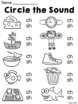 Sh Sound Words Worksheets