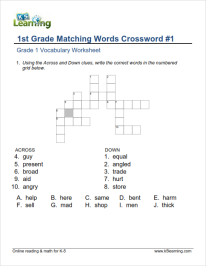 Vocabulary Worksheets Pdf