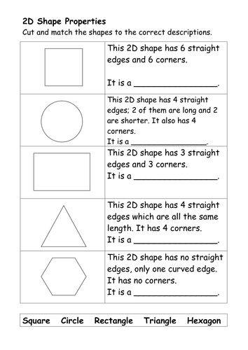 Shapes Worksheets For Grade 2