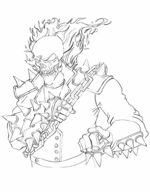 Ghost Rider Coloring Pages