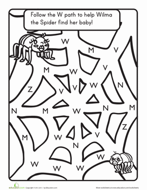 Letter W Worksheets Free