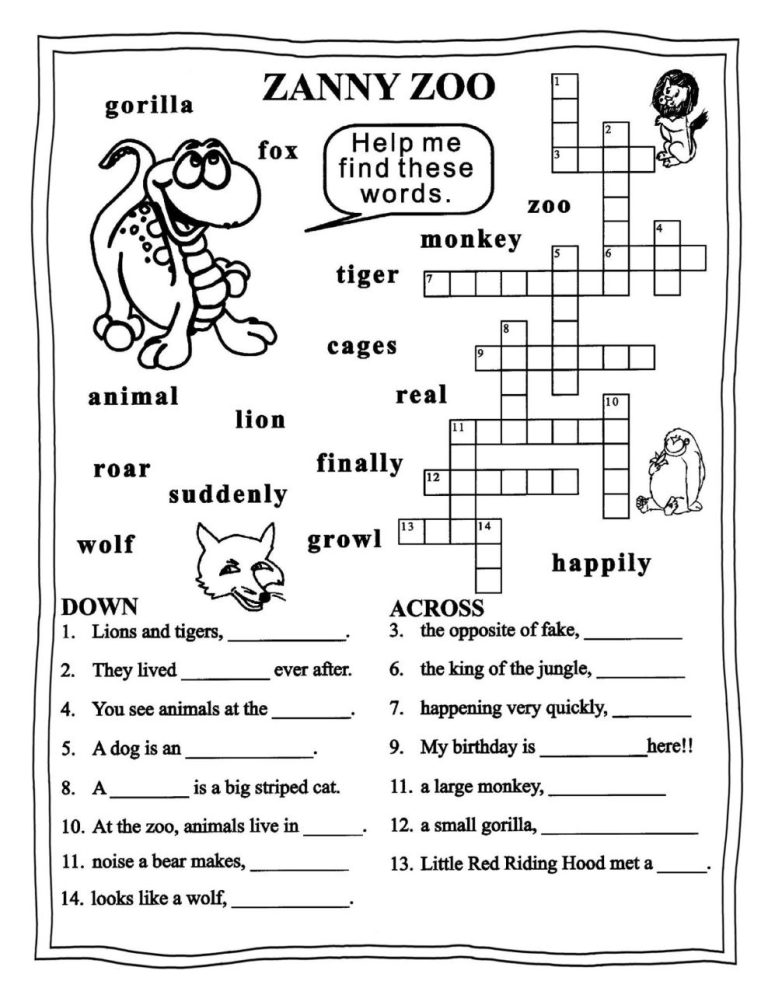 Free English Worksheets For Grade 3