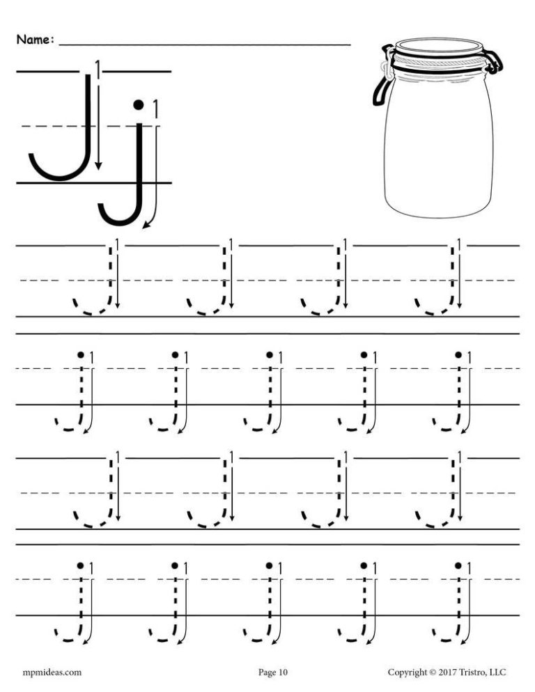 Letter J Worksheets Free Printables