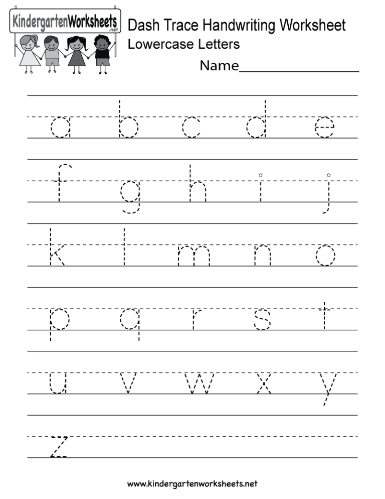 Practice Writing Letters Kindergarten