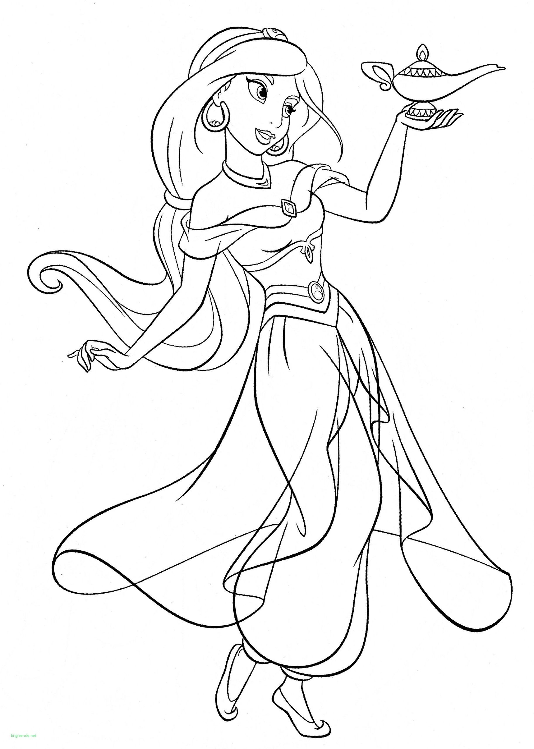 Princess Coloring Pages Jasmine