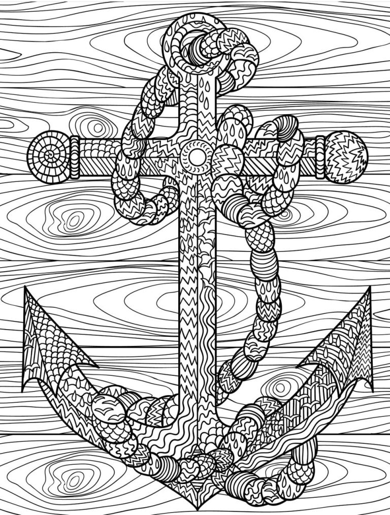 Anchor Coloring Page