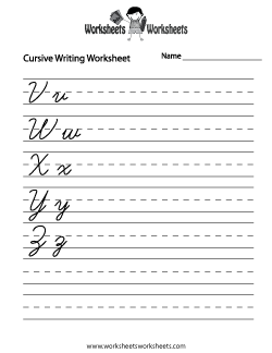 Free Handwriting Worksheets Letter A